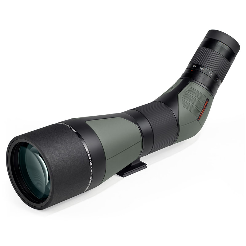 Athlon Optics When details matter, look no further than the 20-60×85 Ares G2 UHD. Whether you are a birder looking for variances in plumage, or a precision shooter spotting impacts at 1,000 yards the extra-low dispersion glass provides vivid clarity and resolution in a full-size spotting scope.