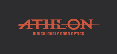 Athlon Optics Ridiculously good optics carbon fiber tripod shooting logo