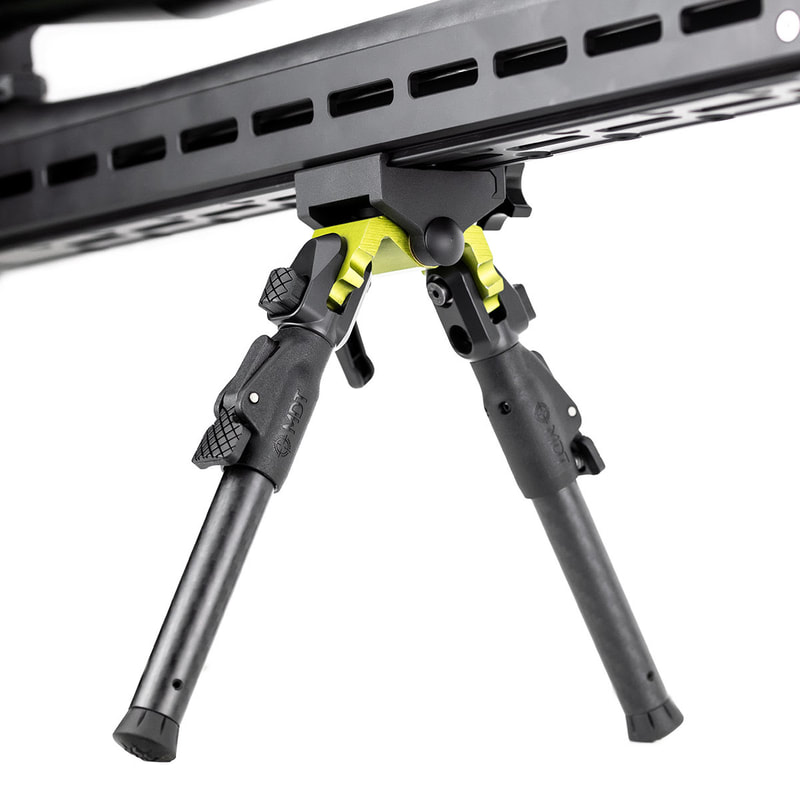 The MDT GRND-Pod (pronounced "Ground-Pod") was developed for the shooter wanting a stable and secure platform to shoot off of without breaking the bank. The MDT GRND-Pod is designed to adapt to the Picatinny and RRS Dovetail/ARCA mounting interfaces and offers shooters a one-hand adjustable height ranges from 4.5" - 9", with 4-locking positions in the 0°, 50°, 90°, and 180° positions. The MDT GRND-Pod legs are also Atlas/Ckye-Pod foot compatible and can be fully extended just by pulling down on the legs in any position!



Developed for the shooter wanting a stable and secure platform to shoot off of without breaking the bank. Picatinny & ARCA options available in Green & Black.