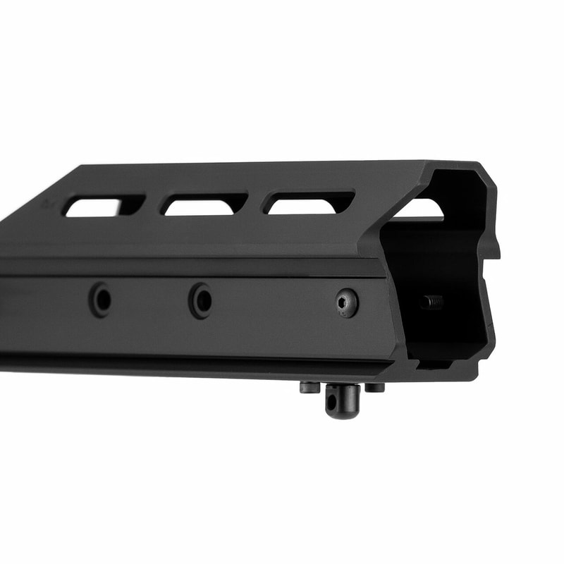 Replaces your existing XRS forend with an enclosed version for additional barrel protection
Integral ARCA, RRS/Dovetail along the entire length of the forend
Additional M-LOK attachment slots located at the 10:30, 12 o'clock and 1:30 positions for attaching accessories such as lights or weights
Accommodates up to a 1.25" barrel profile, although using M-LOK accessories may interfere with a barrel this size
Top M-LOK interface designed with NV capabilities in mind, will co-witness an M-LOK picatinny rail at 20MOA with the MDT High Scope Base (Remington 700 inlets only)
6061-T6 aluminum construction
Hard black anodized finish
Re-uses your existing XRS Chassis System forend side panels
Includes all required installation hardware