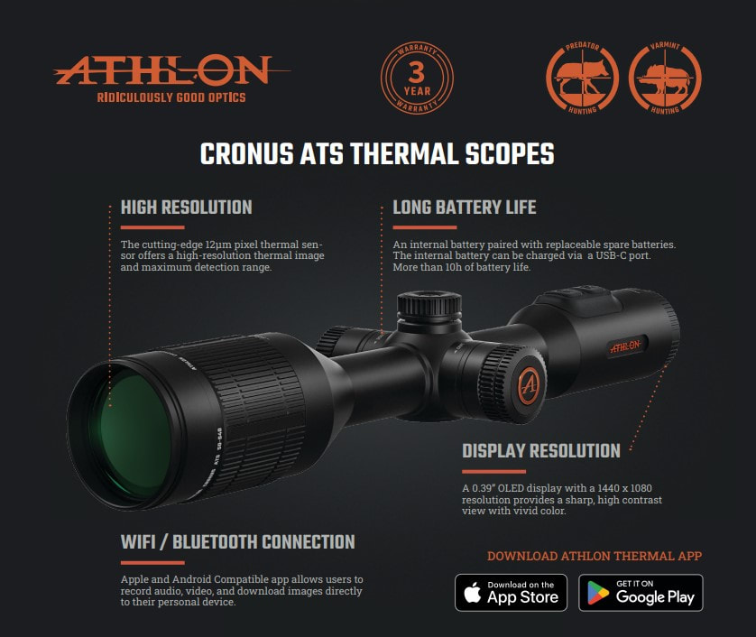 Athlon Optics Cronus ATS Thermal Scopes - BRINK EXCURSIONS