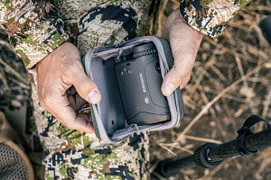 PictureOne device. All the range and ballistic data you need to make the shot of a lifetime, every time. For precision shooters and long-range hunters, the fully loaded Razor HD 4000 GB accelerates your speed to target, helping you range with first-shot confidence at pushbutton speed. Built rugged to meet the demands of competition and tough Western hunting, this all-in-one range and ballistic solver lets you choose from three, preloaded ballistic profiles or create custom ones of your own. Two wind modes. Two range and four target modes. Combined with built-in environmental sensors, advanced GeoBallistic ballistic solver for in-display ballistic solutions, and the ability to pair with Kestrel devices, the Razor HD 4000 GB puts a new world of shot-calling precision in the palm of your hand.